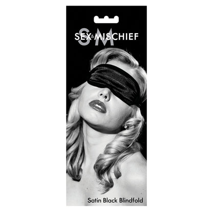 Satin Blindfold Black Sex & Mischief SS10001