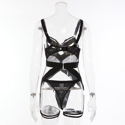 Black Dark Style Sexy Lingerie-Back Show