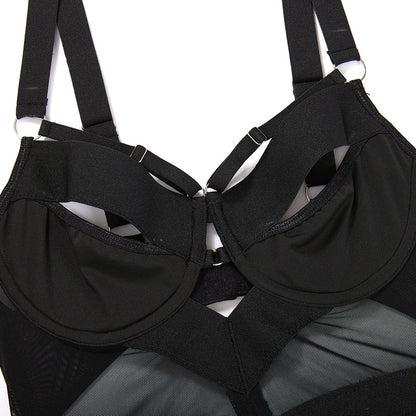 Black Dark Style Sexy Lingerie-Bra Details