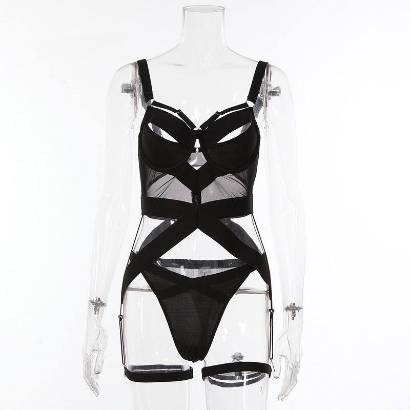 Black Dark Style Sexy Lingerie-Front Show