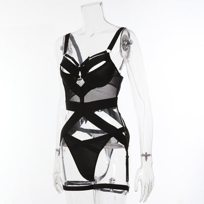 Black Dark Style Sexy Lingerie-Side Show