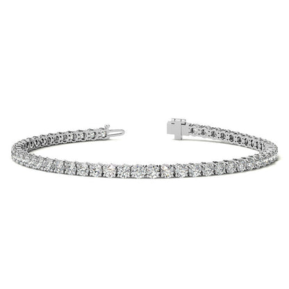 12.00 CTW Lab Grown Diamond Tennis Bracelet | G/VS AGI Certified | 14kt White or Yellow Gold