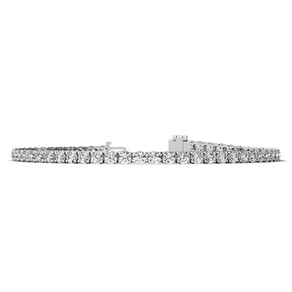 12.00 CTW Lab Grown Diamond Tennis Bracelet | G/VS AGI Certified | 14kt White or Yellow Gold